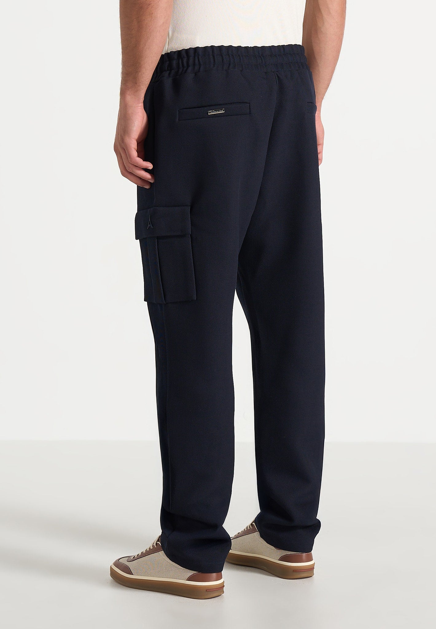 Twill Cargo Regular Fit Pants - Navy
