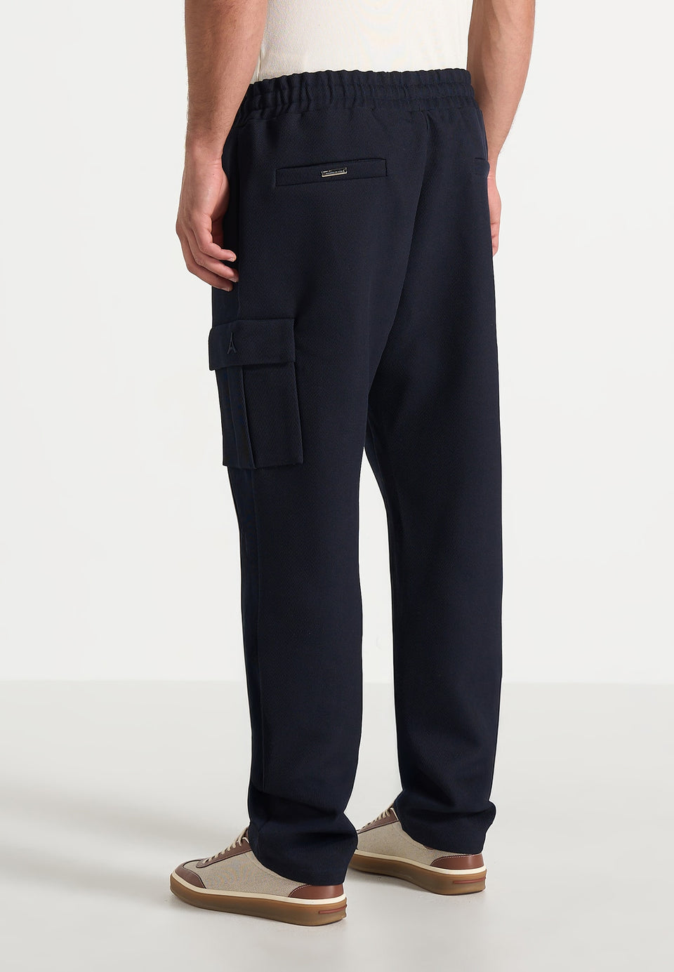 Twill Cargo Regular Fit Pants - Navy