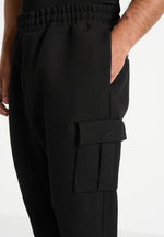 Twill Cargo Regular Fit Pants - Black
