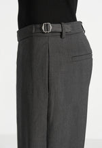 Boris - Tailored Button Cuff Trousers - Grey