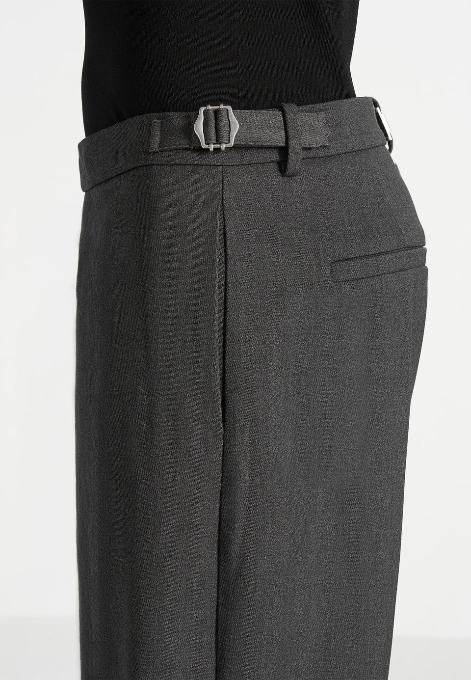 Boris - Tailored Button Cuff Trousers - Grey