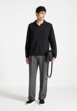 wool-blend-knit-revere-long-sleeve-jumper-black