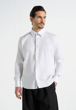 Chris - Signature Tailored Long Sleeved Shirt - White