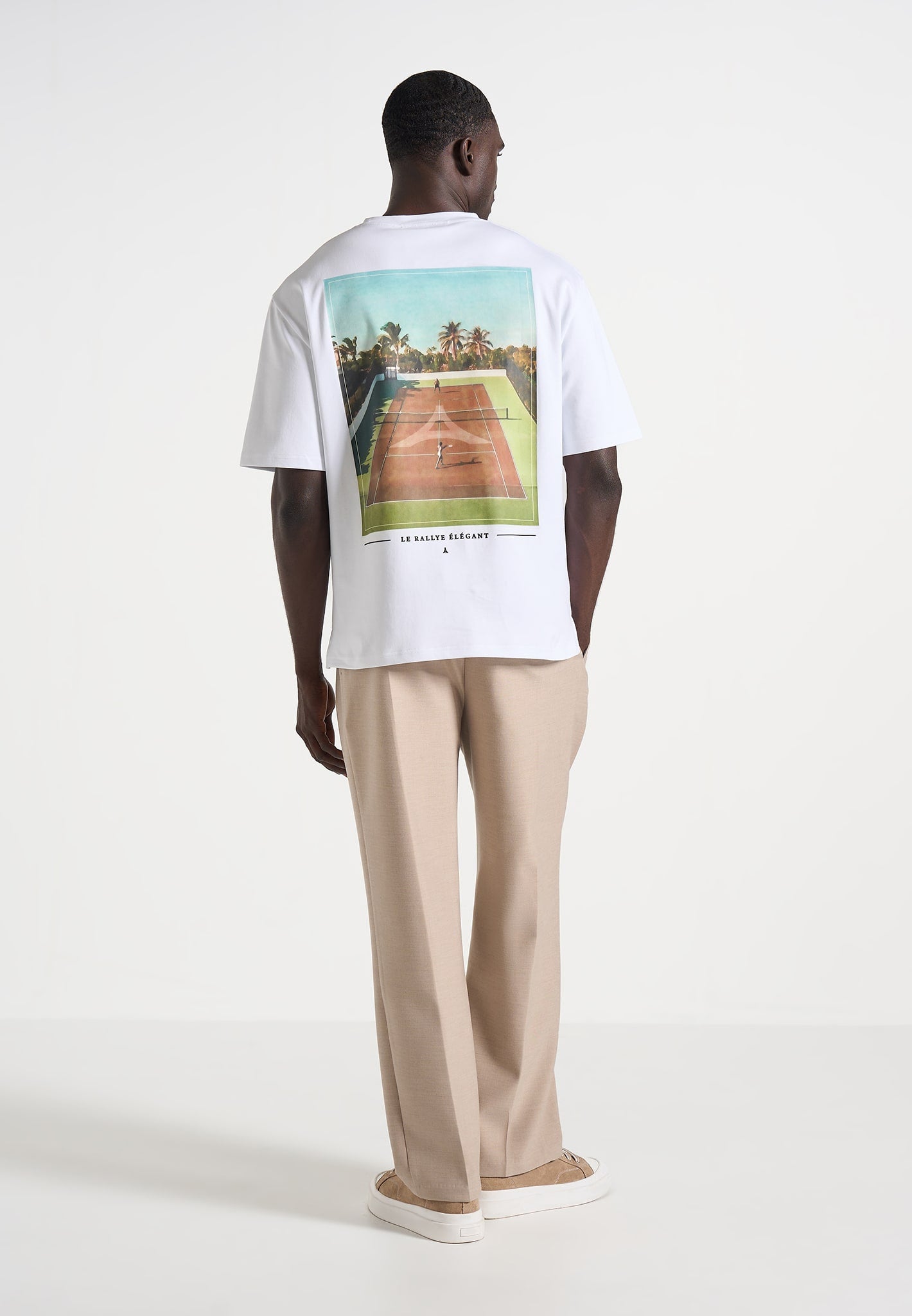 Aaron - Club Saint-Tropez Cotton T-Shirt - White