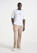 Aaron - Club Saint-Tropez Cotton T-Shirt - White