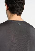 Ellis - Luxe Knitted T-Shirt - Charcoal