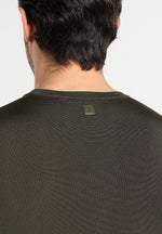 Ellis - Luxe Knitted T-Shirt - Olive