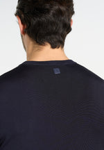 Ellis - Luxe Knitted T-Shirt - Navy