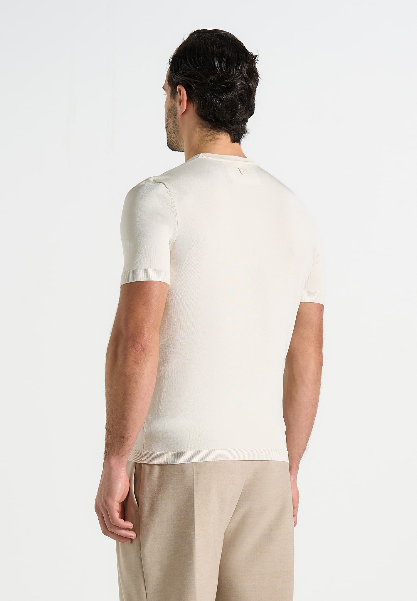 Ellis - Luxe Knitted T-Shirt - Cream