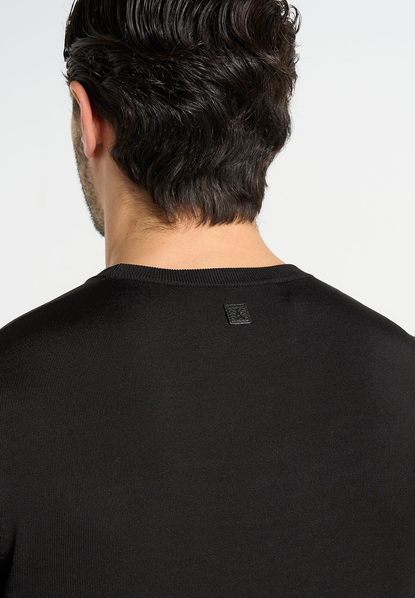 Ellis - Luxe Knitted T-Shirt - Black