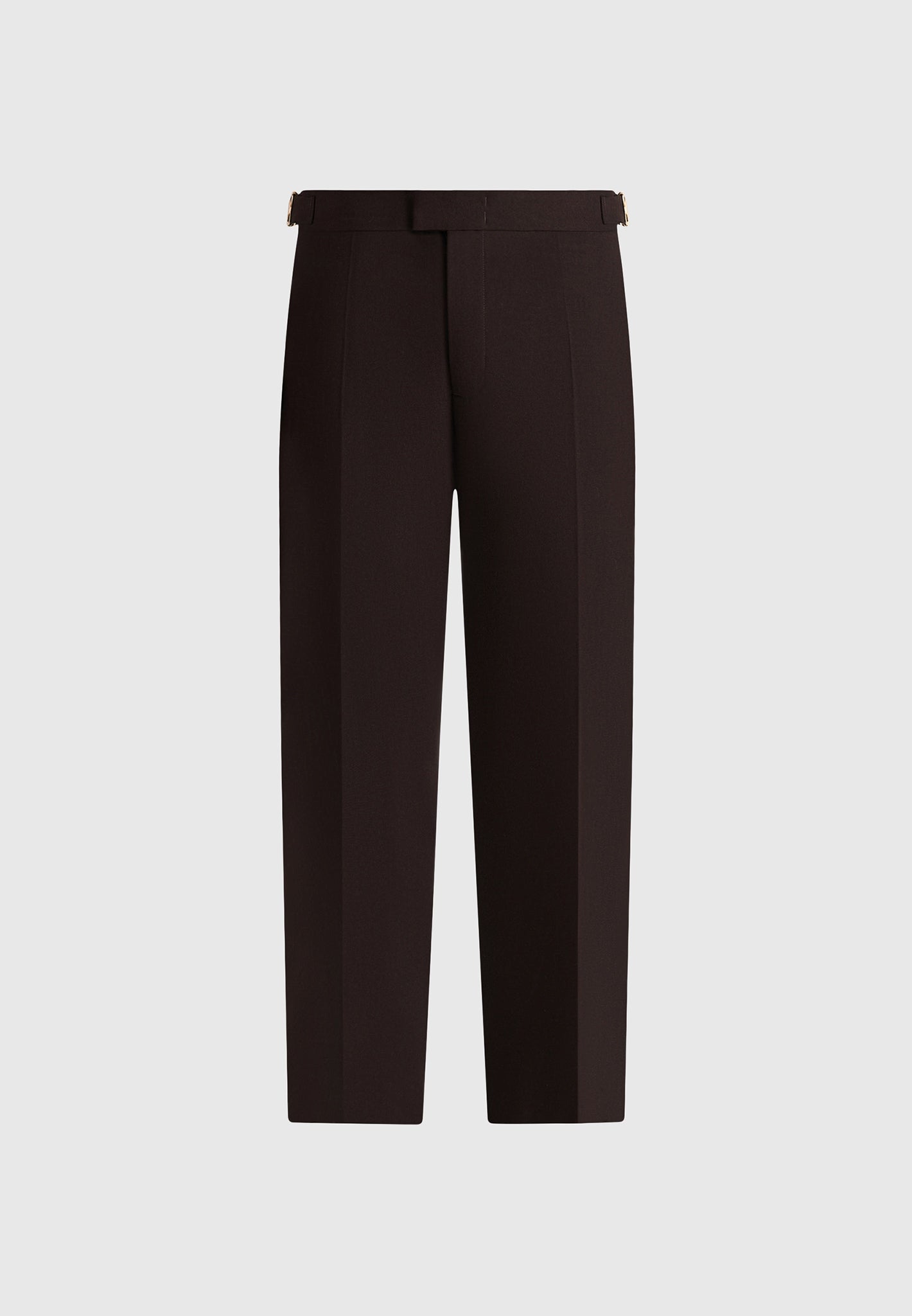 Hubert - Slim Fit Tailored Wool-Blend Trousers - Brown