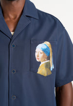 Stephane - "A Girl With A Pearl Earring" Boxy Shirt - Indigo
