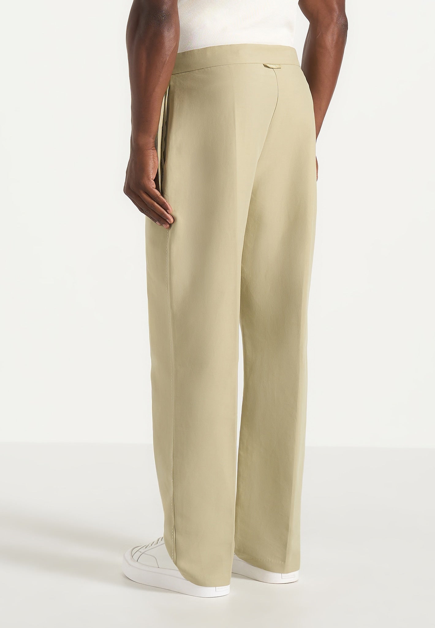 Henri - Foldover Trousers - Sage