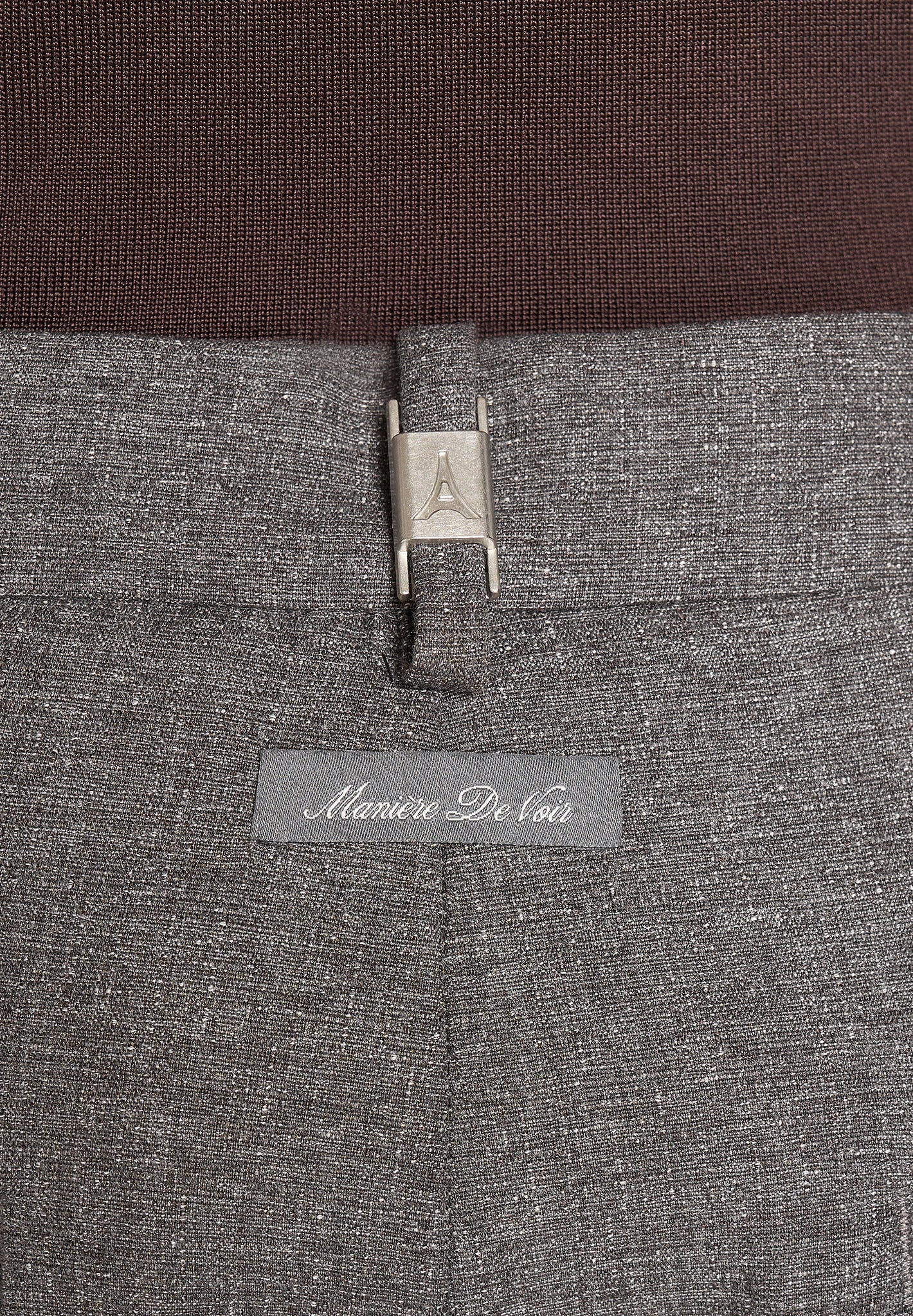 Pierre - Twin Pleat Tailored Trousers - Dark Grey