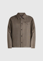 Leo - Houndstooth Overshirt - Brown