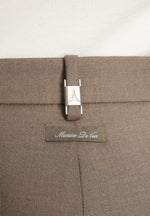 Dorian - Pleated Tailored Trousers - Khaki