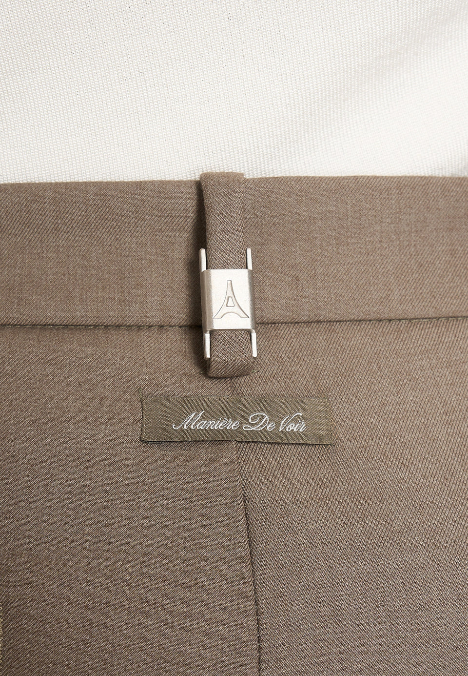 Dorian - Pleated Tailored Trousers - Khaki