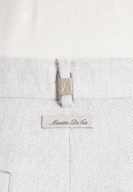 Pierre - Twin Pleat Tailored Trousers - Light Grey
