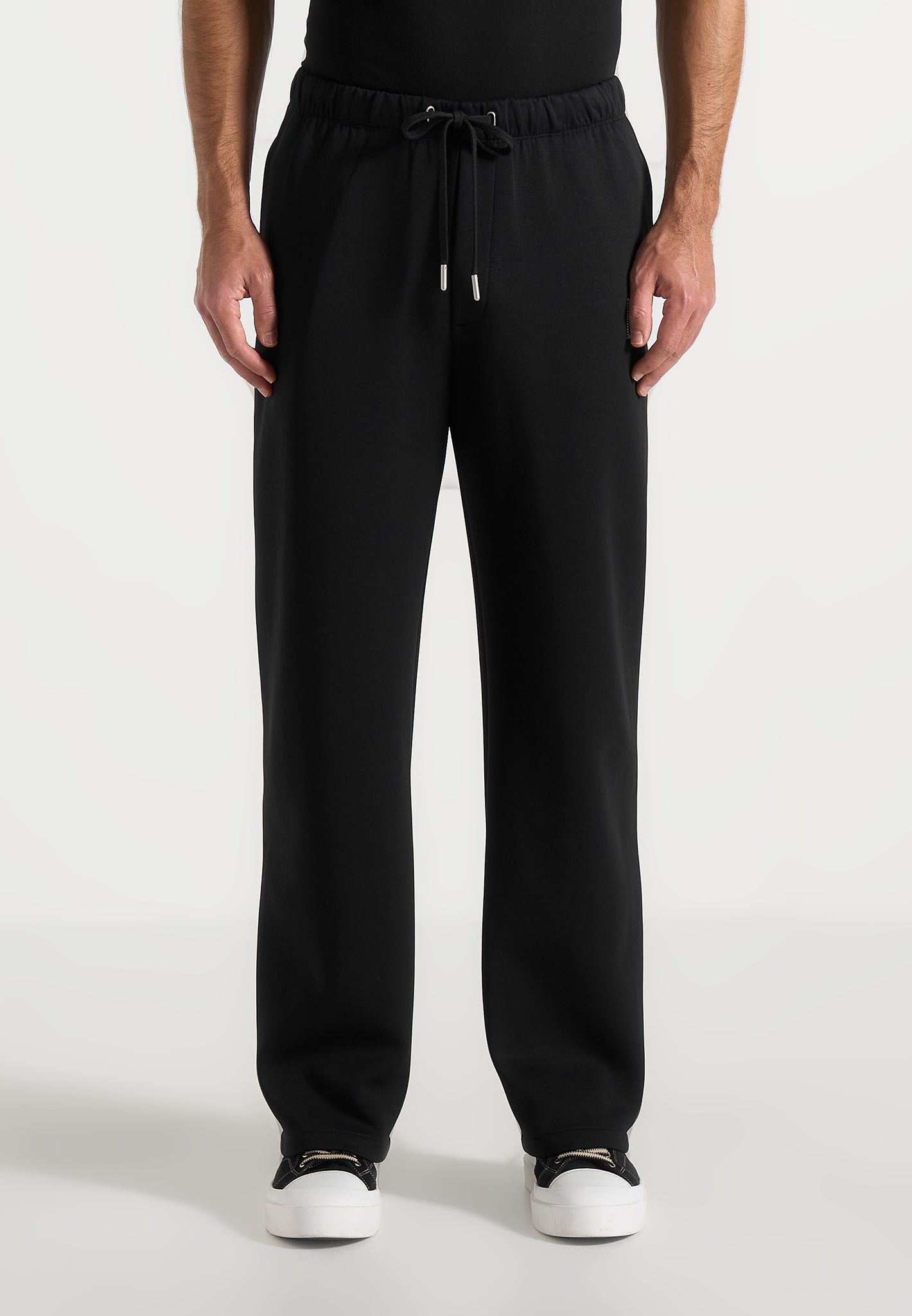 Avery - Unisex Neoprene Relaxed fit Joggers - Black