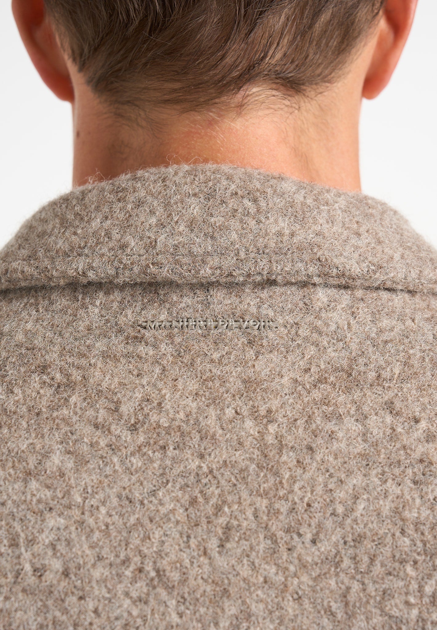 Aurel - Wool Jacket With Revere Collar - Taupe