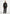 Romain - Unisex Leather Funnel Neck Bomber Jacket - Black