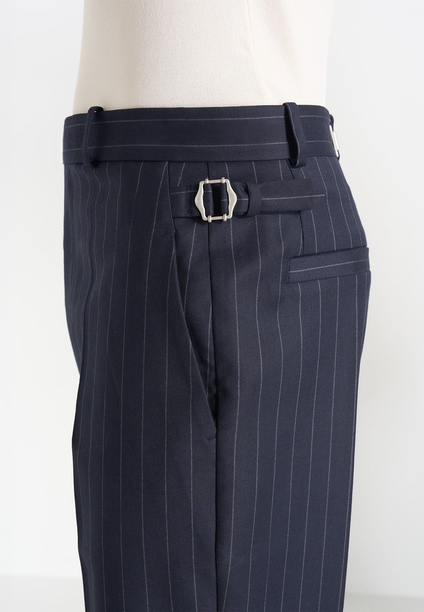 Joseph - Regular Fit Pinstripe Wool-Blend Trousers - Navy