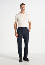 Joseph - Regular Fit Pinstripe Wool-Blend Trousers - Navy