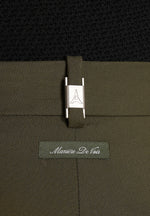 Pierre - Twin Pleat Tailored Trousers - Olive
