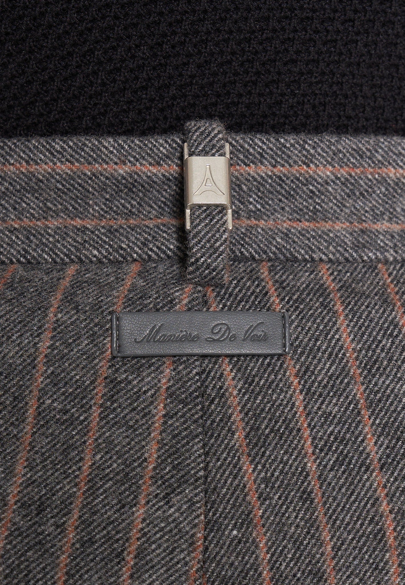 Pierre - Twin Pleat Wool Pinstripe Trousers - Grey