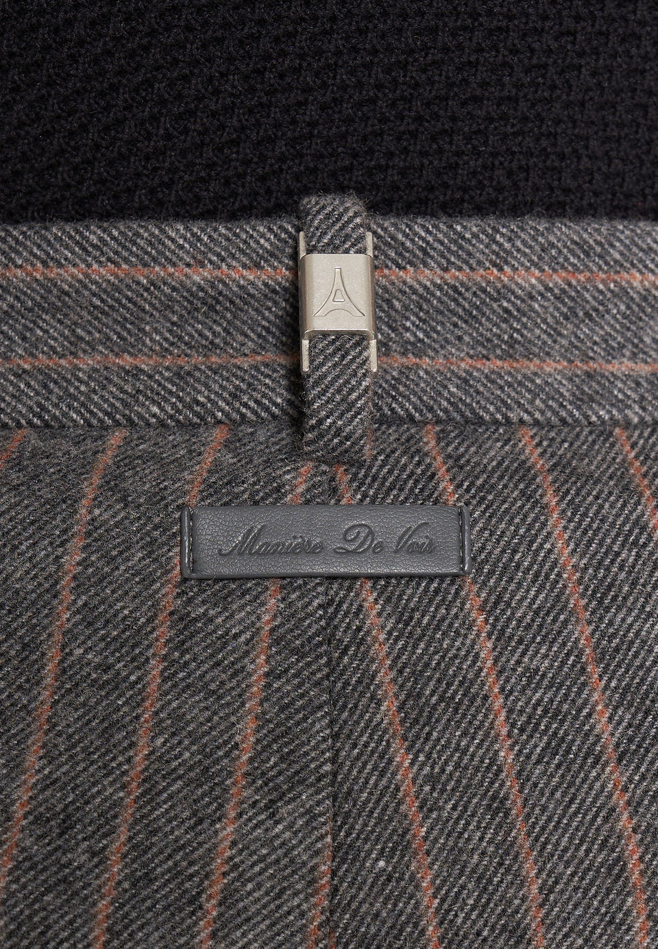 Pierre - Twin Pleat Wool Pinstripe Trousers - Grey