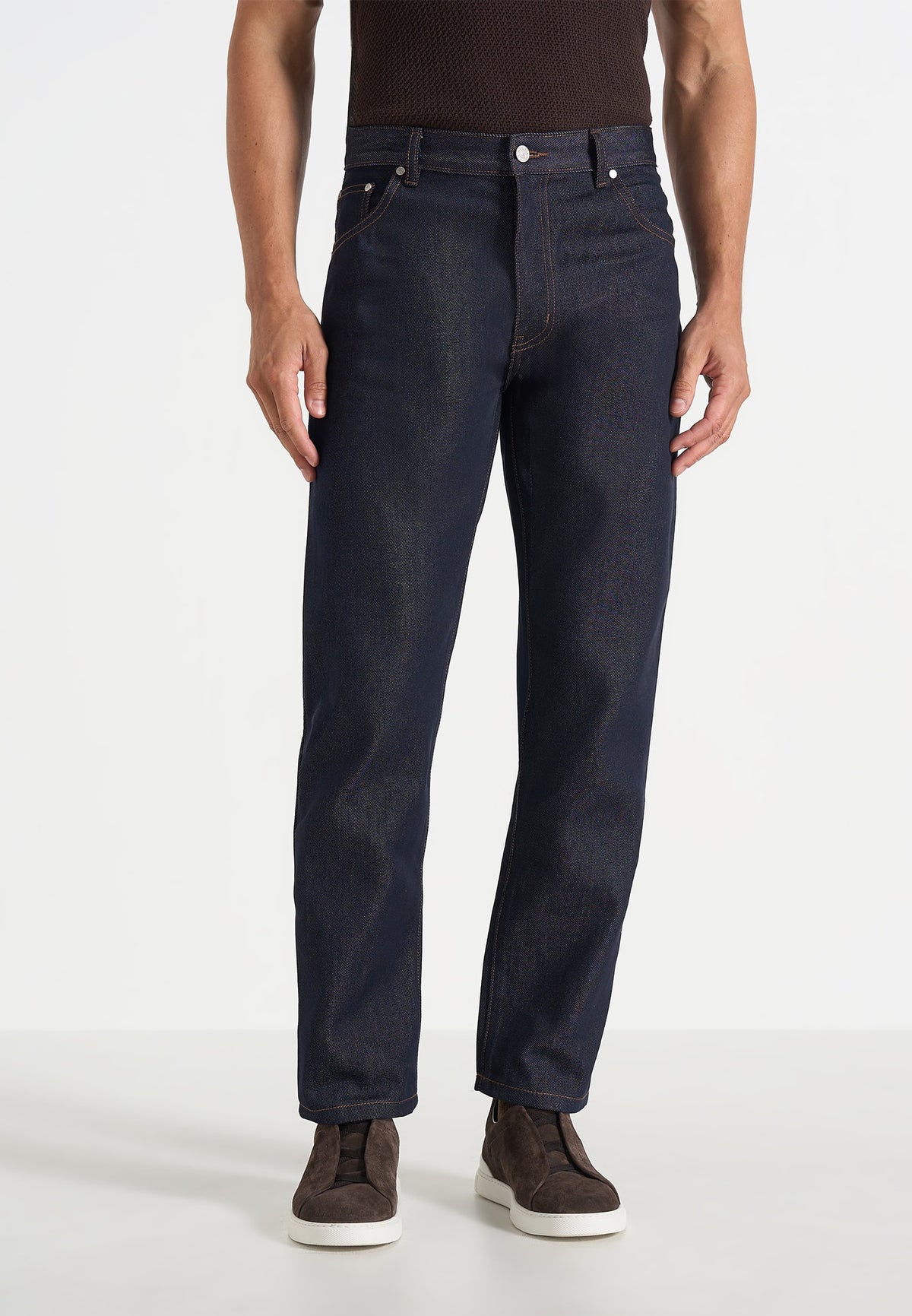 DN001 - Tapered Fit Denim Jeans - Indigo