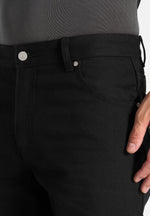 DN001 - Tapered Fit Denim Jeans - Black