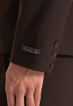 Didier - Double Breasted Tailored Wool-Blend Suit Blazer - Brown