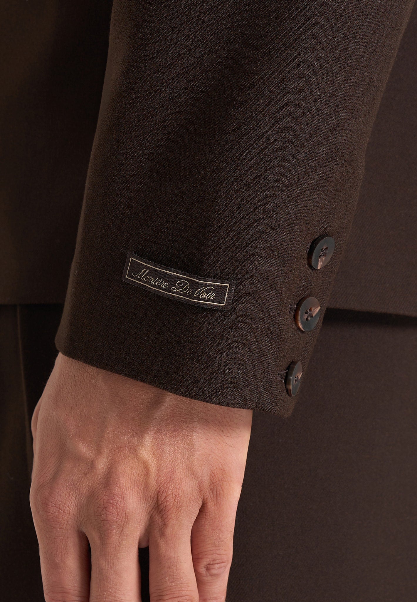 Didier - Double Breasted Tailored Wool-Blend Suit Blazer - Brown