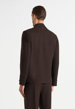Didier - Double Breasted Tailored Wool-Blend Suit Blazer - Brown