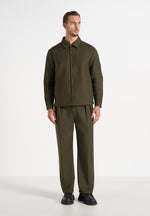 Valentin - Classic Tailored Long Sleeve Shirt - Olive