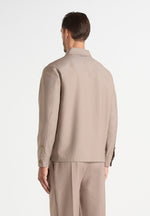 Valentin - Classic Tailored Long Sleeve Shirt - Taupe