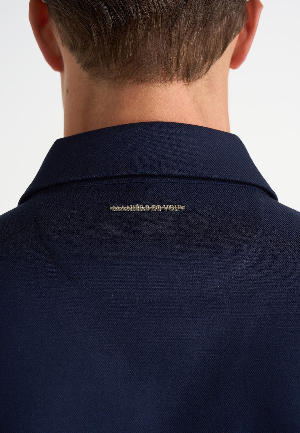 Valentin - Classic Tailored Long Sleeve Shirt - Navy