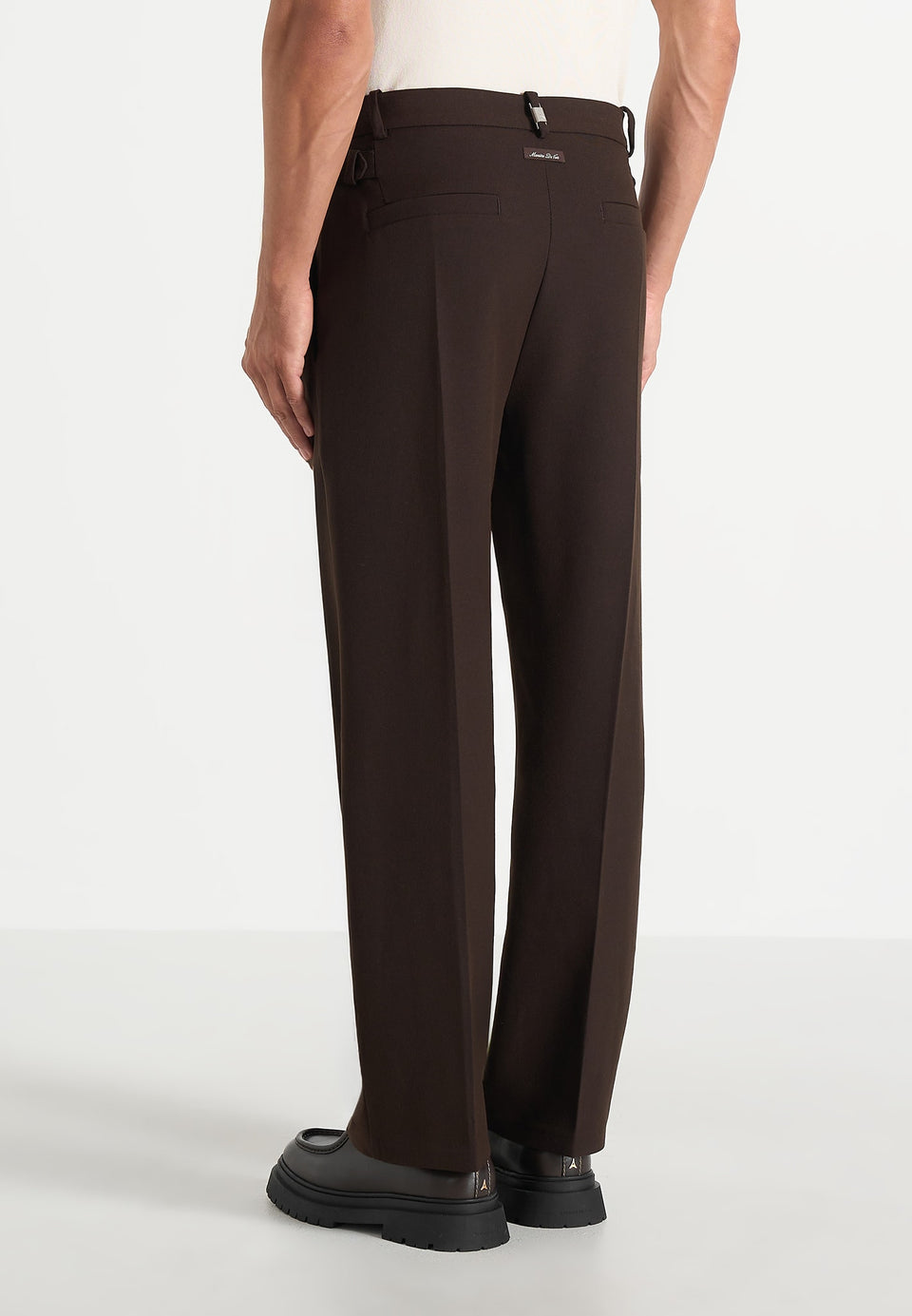Pierre - Twin Pleat Tailored Wool-Blend Trousers - Brown