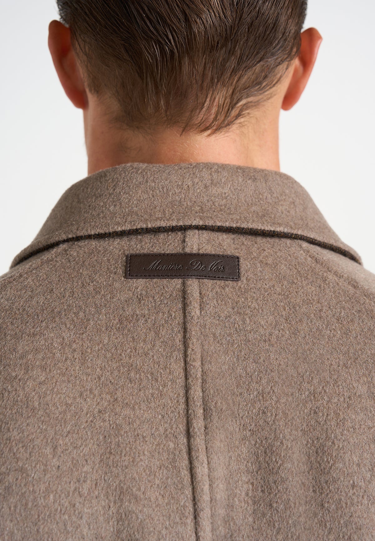 Alfie - Reversible Belted Wool-Blend Car Coat - Brown / Taupe