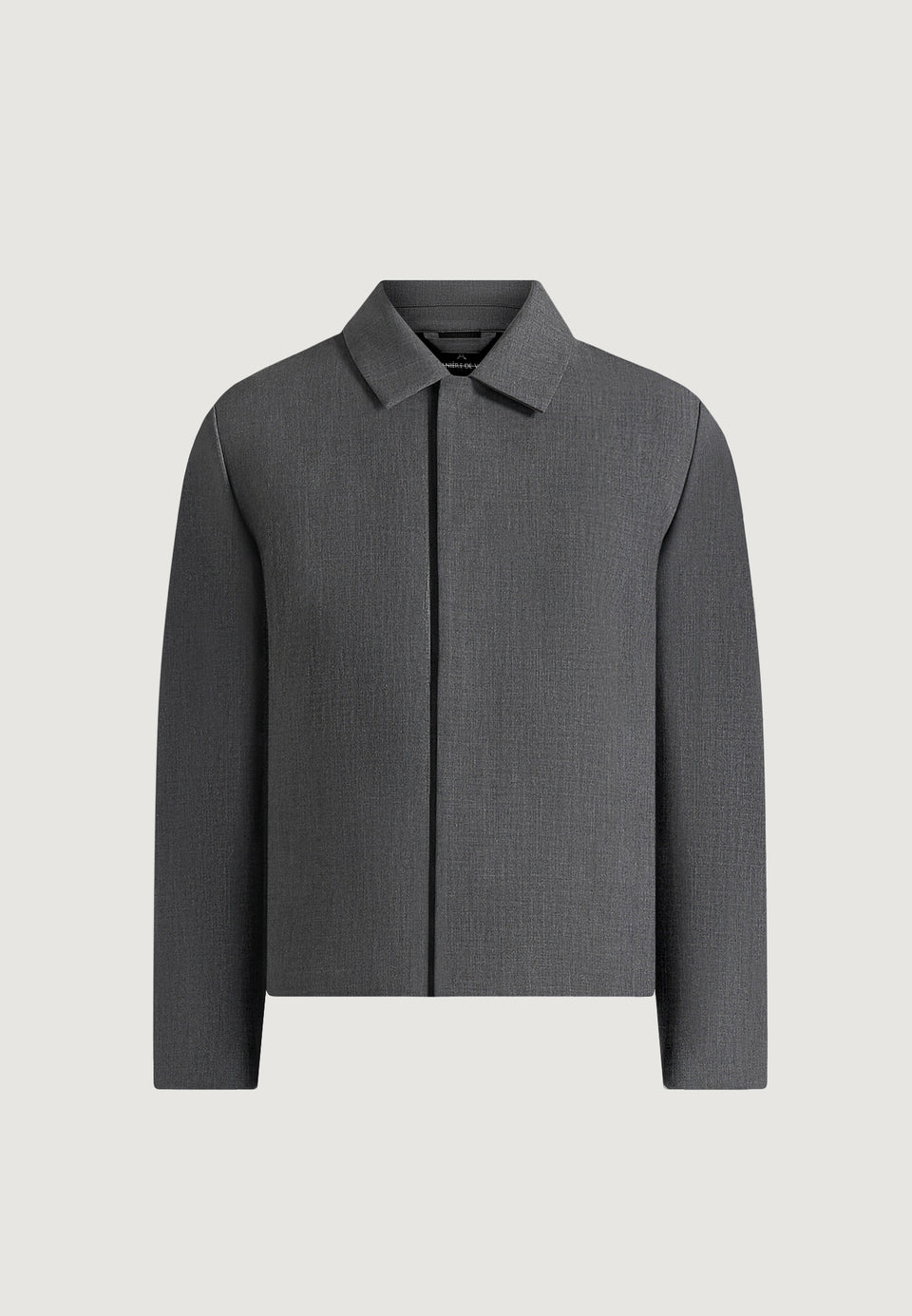 Bram - Minimal Tailored Wool-Blend Jacket - Charcoal Grey