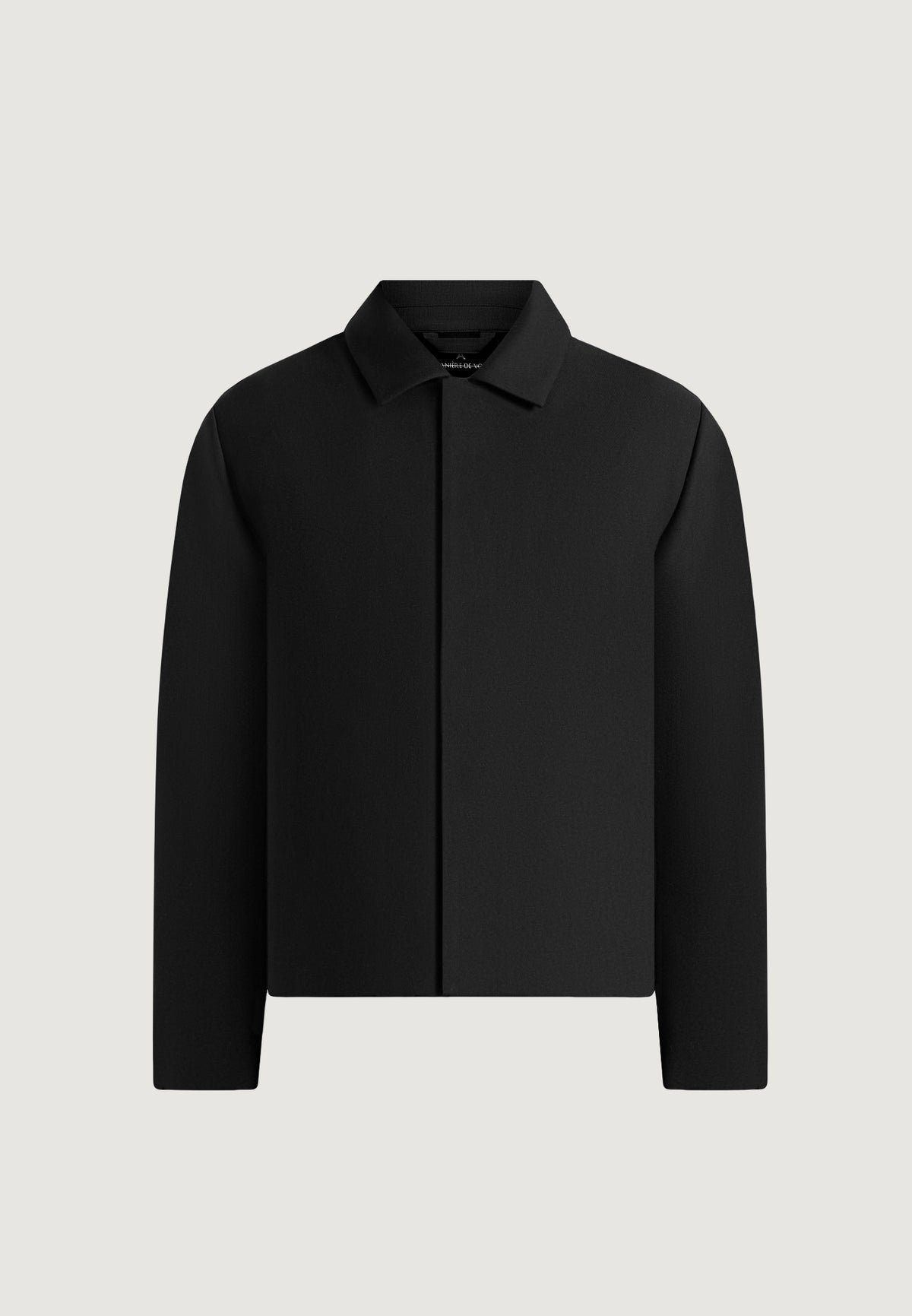 Bram - Minimal Tailored Wool-Blend Jacket - Black