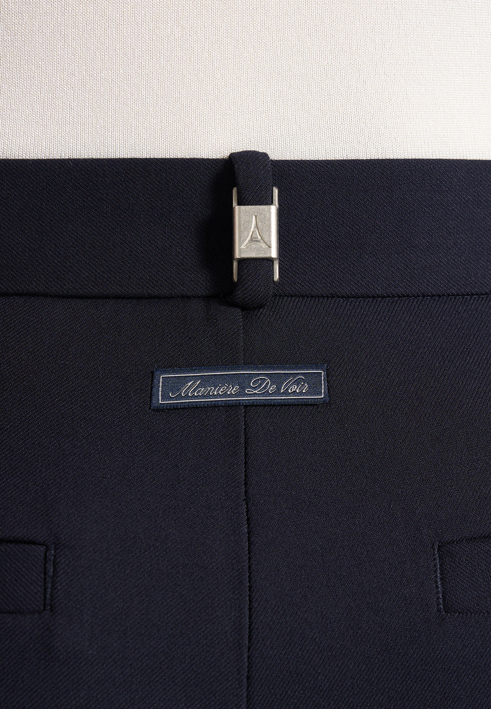 Pierre - Twin Pleat Tailored Wool-Blend Trousers - Dark Navy
