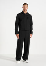 Kairo - Neoprene Trucker Jacket - Black
