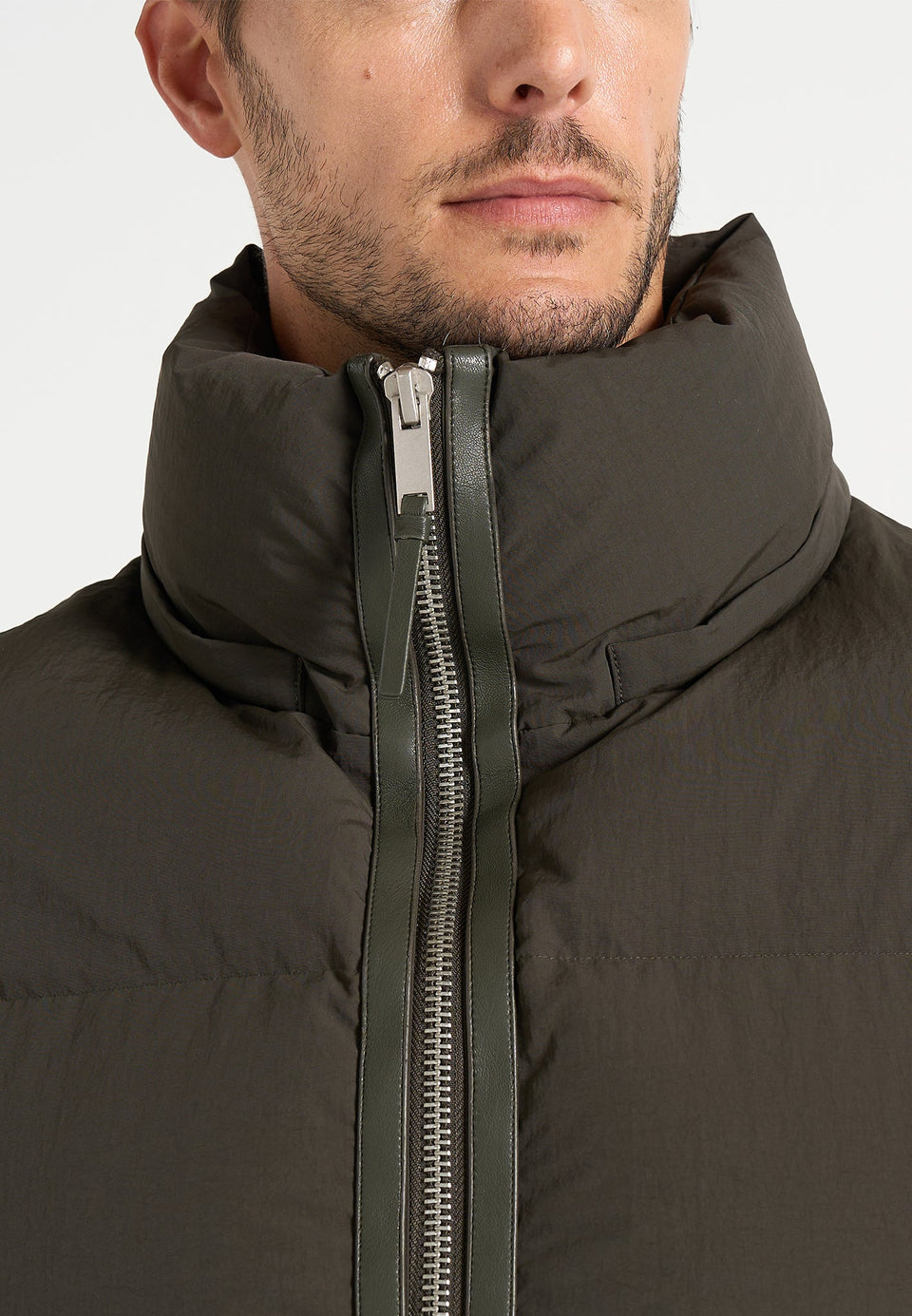 Eric - 2-in-1 Puffer/Gilet Jacket - Olive
