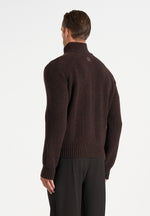 Rami - Suede & Knit Jacket - Brown