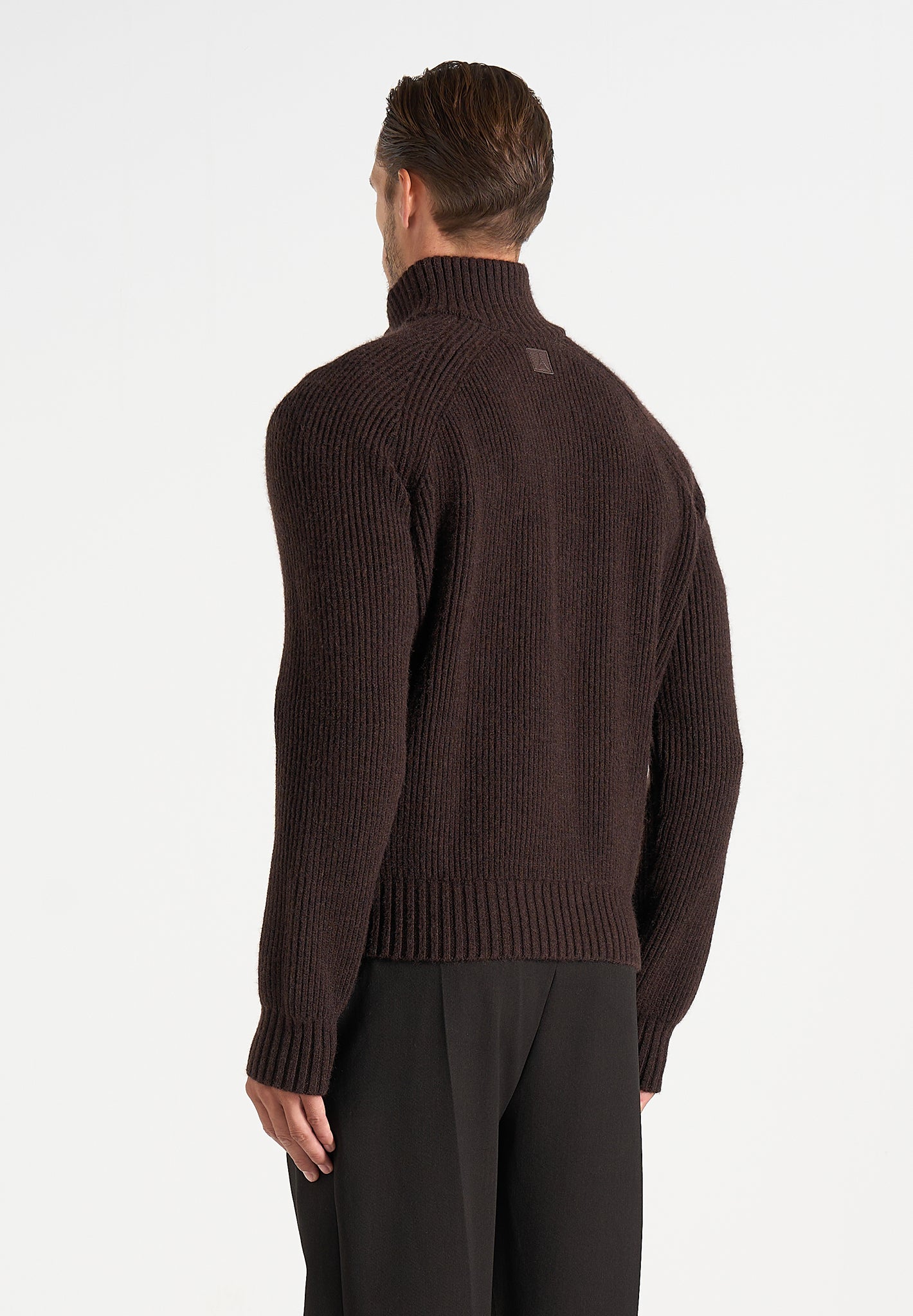 Rami - Suede & Knit Jacket - Brown