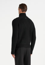 Rami - Suede & Knit Jacket - Black