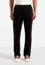 Eiffel Velour Track Pants - Brown