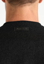 Loris - Kimono Minimal Wool Jacket - Black